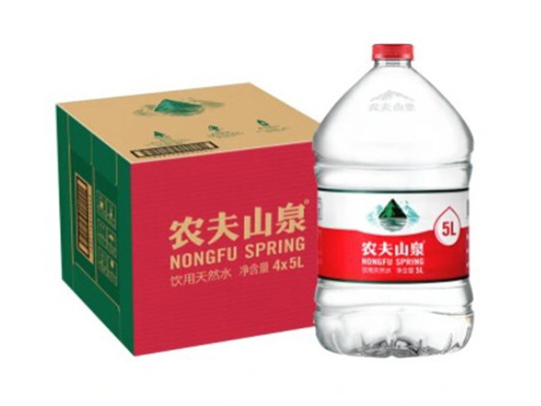 農夫山泉天然飲用水5升4瓶箱電子水票